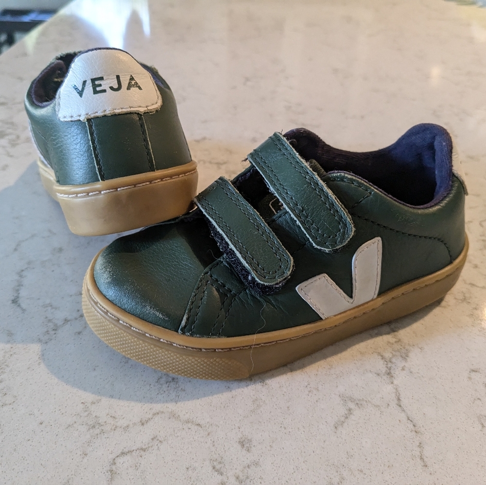 Veja green toddler shoes size 9.5